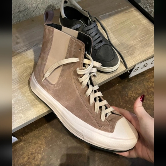 Officine Creative Oliver Tan and White High Tops - Picture 2 of 2